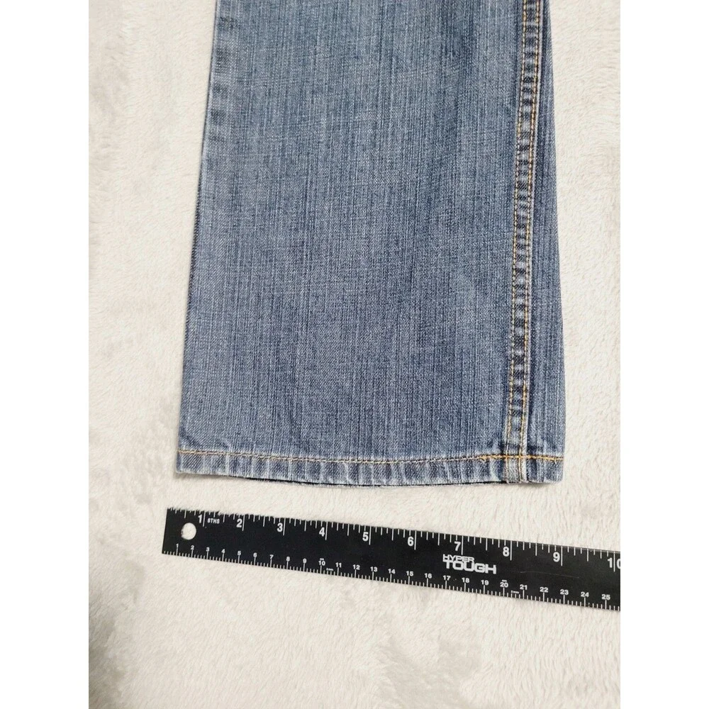 Levi's 505 Regular Fit Straight Leg Denim Jeans Dark Blue Wash Size 30x30